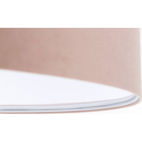 Plafonnier Rose Poudré Tissu Enfant Lumière Douce Ajustable D. 40 Cm - H20 Cm Rose