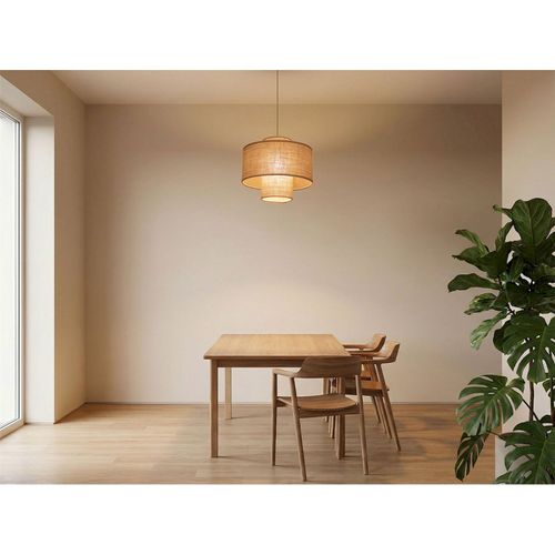 Suspension En Jute Et Lin Style Naturel Pour Salon Ou Chambre