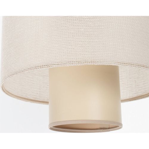 Suspension En Jute Et Lin Style Naturel Lumière Douce Ajustable