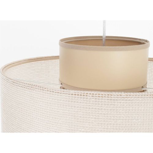 Suspension En Jute Et Lin Style Naturel Lumière Douce Ajustable