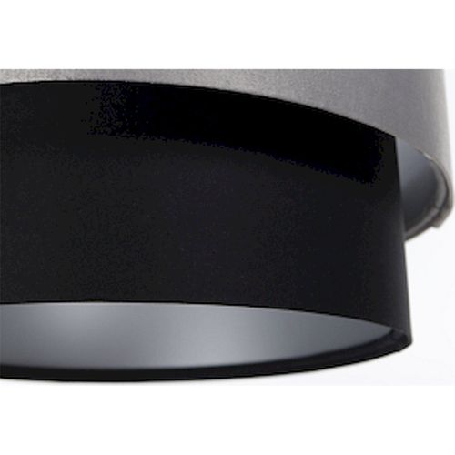 Suspension Élégante Duo Textile Noir Et Gris Réglable Design