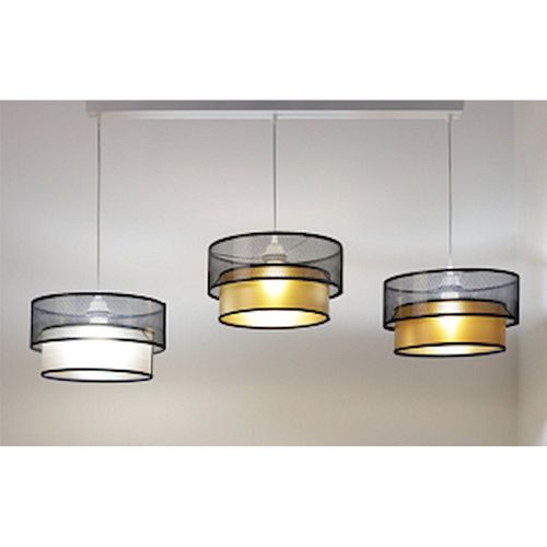 Suspension Élégante Noire Effet Doré Intérieur Design Contemporain