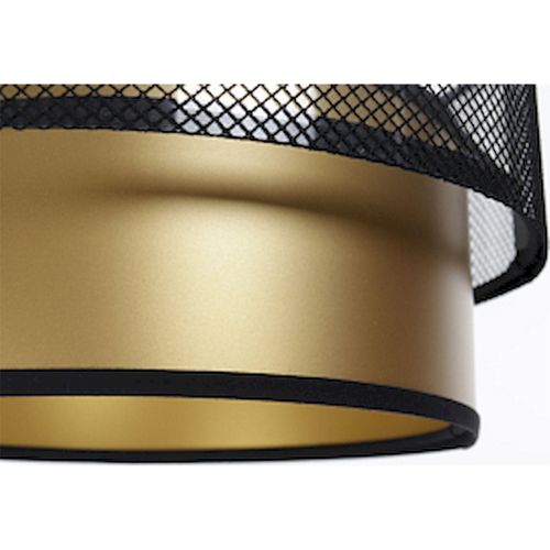 Suspension Élégante Noire Effet Doré Intérieur Design Contemporain