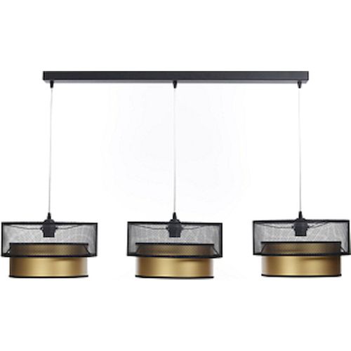 Suspension Élégante Noire Effet Doré Intérieur Design Contemporain