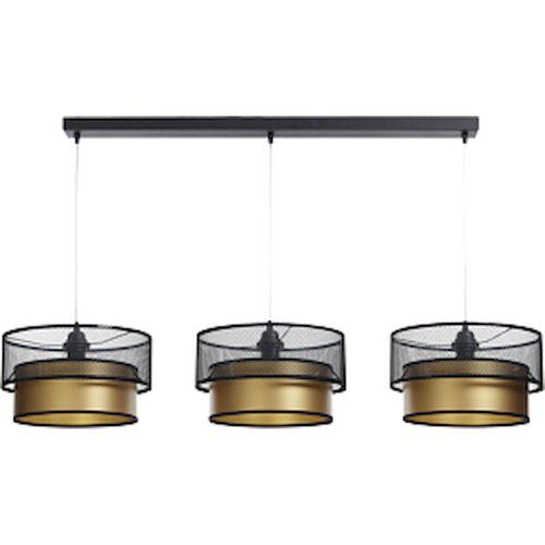 Suspension Élégante Noire Effet Doré Intérieur Design Contemporain