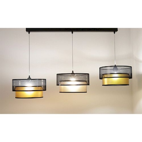 Suspension Élégante Effet Bois Lumière LED Design Ajustable