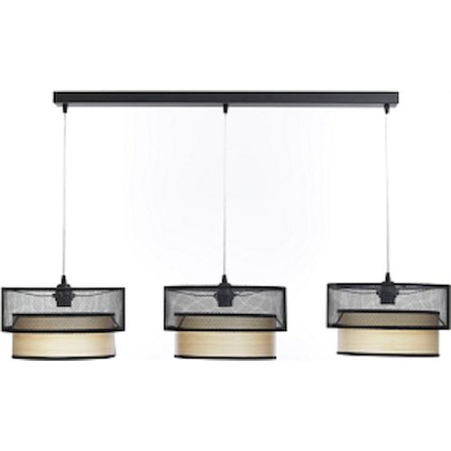 Suspension Élégante Effet Bois Lumière LED Design Ajustable