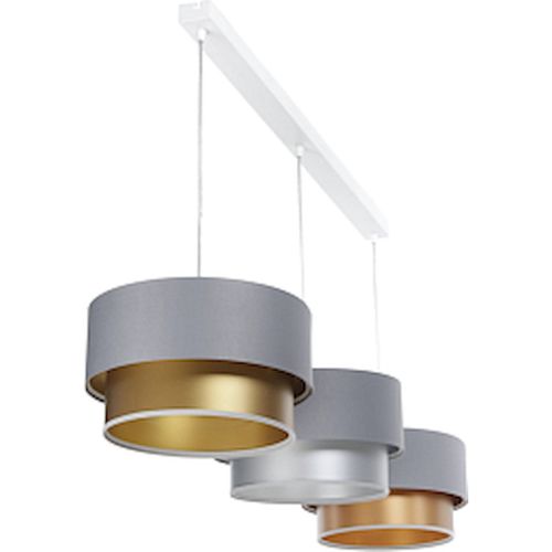 Suspension Élégante Satinée Effet Doré Lumière Chaleureuse