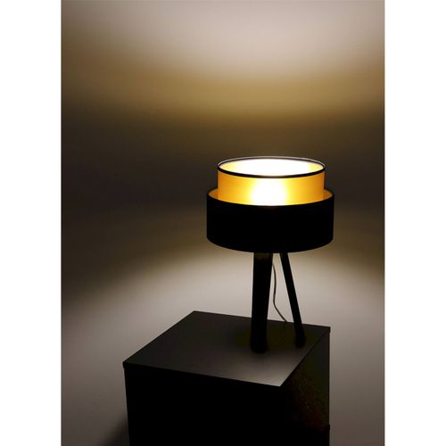 Lampe à Poser Design Vert Bouteille Effet Cuivré Élégant
