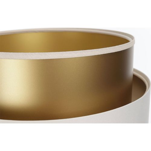 Lampe à Poser Satin Crème Effet Doré Lumière Élégante