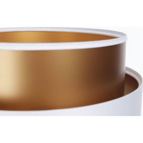 Lampe à Poser Élégante Effet Cuivré Lumière Douce Satinée