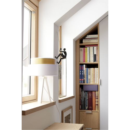 Lampe à Poser Élégante Effet Cuivré Lumière Douce Satinée