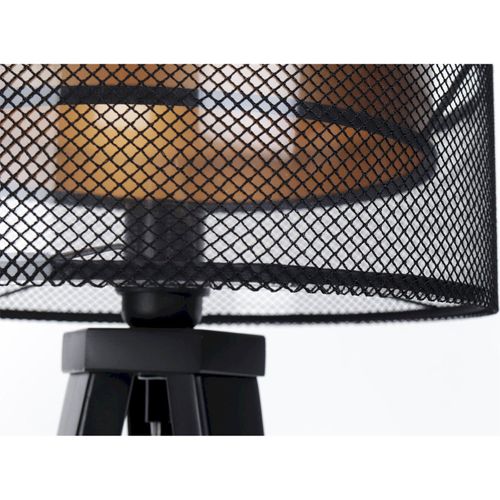 Lampe à Poser Design Noir Cuivre Effet Lumineux Élégant