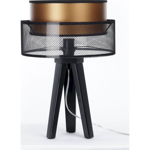 Lampe à Poser Design Noir Cuivre Effet Lumineux Élégant