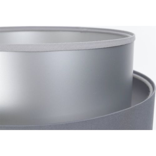 Lampe à Poser Design Satin Gris Effet Lumineux Élégant