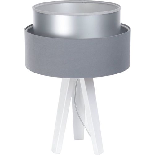 Lampe à Poser Design Satin Gris Effet Lumineux Élégant