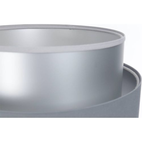 Lampe à Poser Design Satinée Effet Lumineux Gris Argenté