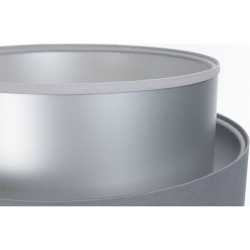 Lampe à Poser Design Satinée Effet Lumineux Gris Argenté