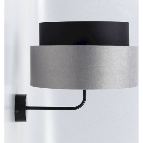 Applique Murale Satinée Noire Et Grise Élégance Moderne