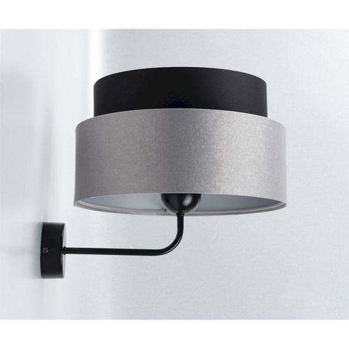 Applique Murale Satinée Noire Et Grise Élégance Moderne