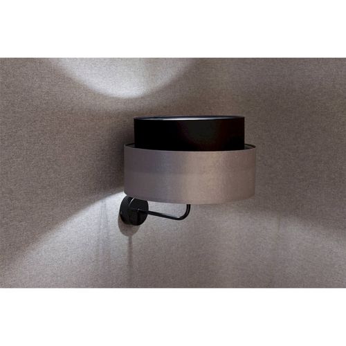 Applique Murale Satinée Noire Et Grise Élégance Moderne