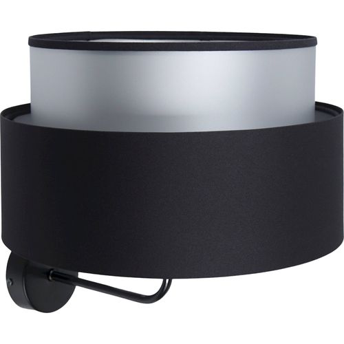 Applique Murale Satin Noir Et Argent Effet Lumineux Élégant