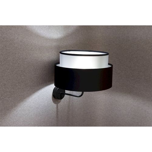 Applique Murale Satin Noir Et Argent Effet Lumineux Élégant