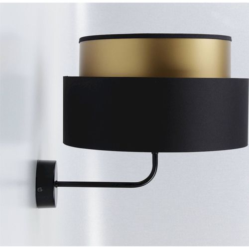 Applique Murale Design Noir Et Or Effet Lumineux Élégant