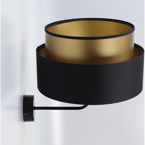 Applique Murale Design Noir Et Or Effet Lumineux Élégant