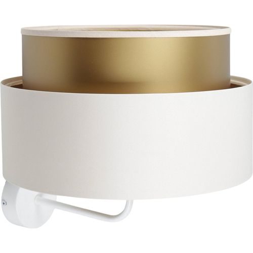 Applique Murale Satin Crème Intérieur Doré Effet Lumineux