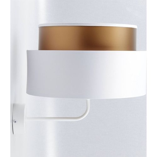 Applique Murale Design Blanc Satiné Effet Cuivre Intérieur Élégant