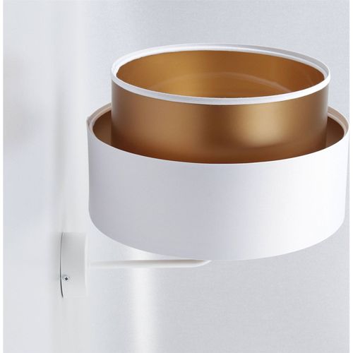 Applique Murale Design Blanc Satiné Effet Cuivre Intérieur Élégant