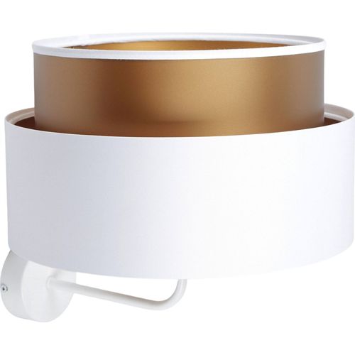 Applique Murale Design Blanc Satiné Effet Cuivre Intérieur Élégant