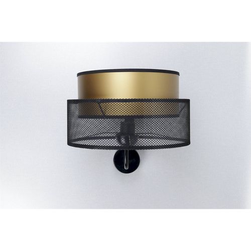 Applique Murale Élégante Effet Doré Intérieur Noir Mat