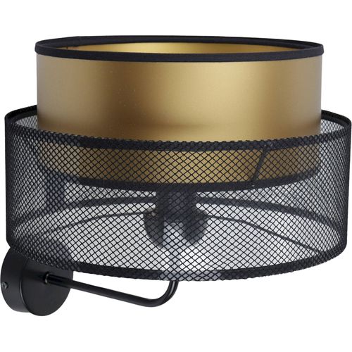 Applique Murale Élégante Effet Doré Intérieur Noir Mat