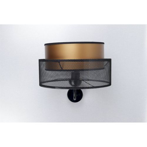 Applique Design Noir Et Cuivre Effet Lumineux Élégant Pour Salon