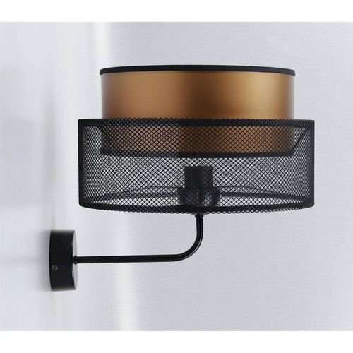 Applique Design Noir Et Cuivre Effet Lumineux Élégant Pour Salon