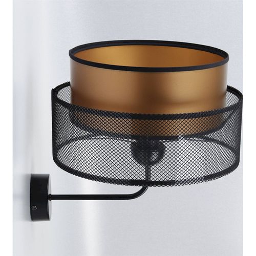 Applique Design Noir Et Cuivre Effet Lumineux Élégant Pour Salon