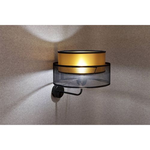 Applique Design Noir Et Cuivre Effet Lumineux Élégant Pour Salon