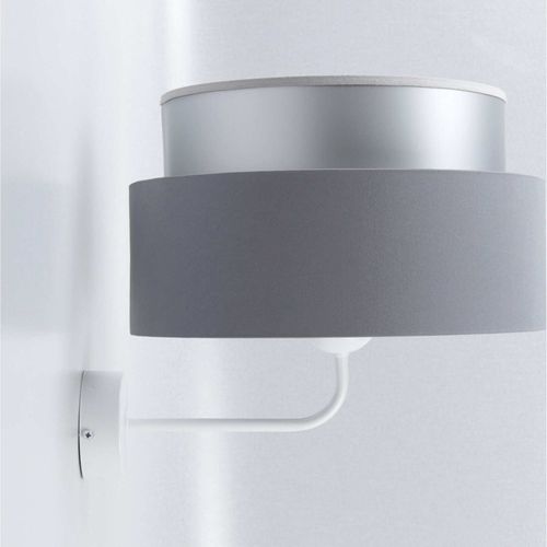 Applique Murale Satinée Grise Effet Lumineux Élégant