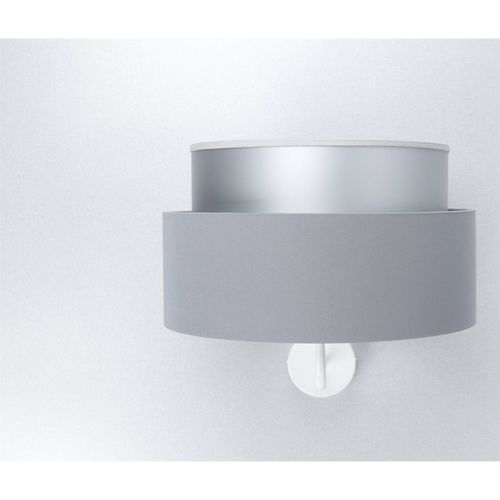 Applique Murale Satinée Grise Effet Lumineux Élégant