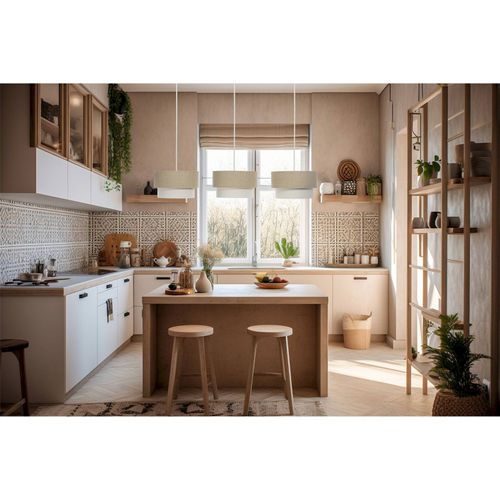 Suspension Boho En Jute Et Lin Lumière Douce Ambiance Naturelle