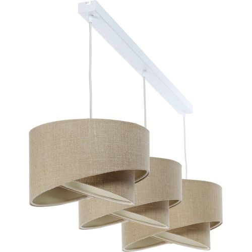 Suspension Boho En Jute Et Lin Style Naturel Réglable