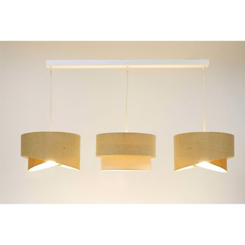 Suspension Boho En Jute Et Lin Esprit Naturel Pour Salon Moderne