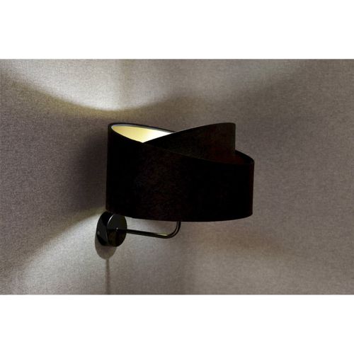 Applique Velours Dorée Design Moderne LED Compatible Ambiance Cosy