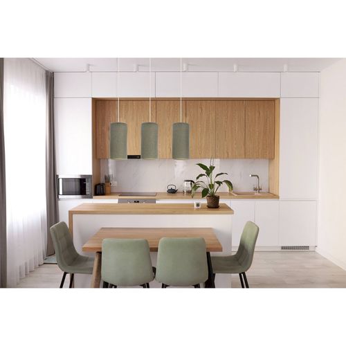 Suspension Boho Élégant Tissu Crème Ajustable Ambiance Chaleureuse