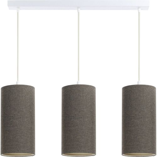 Suspension Boho Élégant Tissu Beige Lumière Chaleureuse Réglable