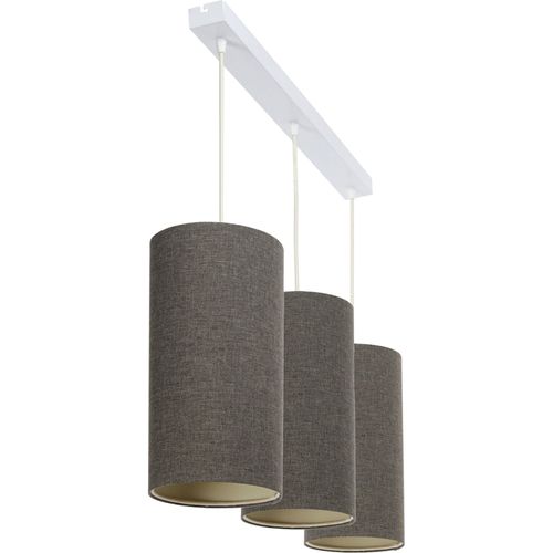 Suspension Boho Élégant Tissu Beige Lumière Chaleureuse Réglable