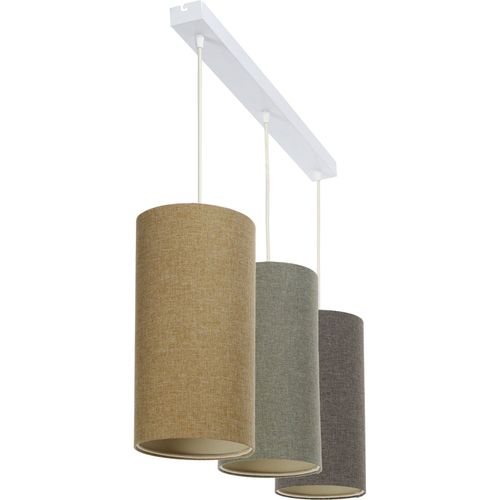 Suspension Boho Élégant Tissu Structuré Réglable Ambiance Chaleureuse