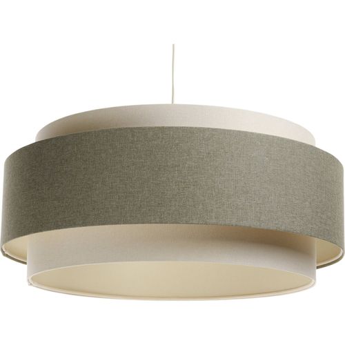 Suspension Boho Élégant Tissu Beige Lumière Douce Réglable